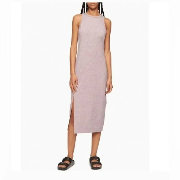 Calvin Klein Performance Side-Slit Tank Dress - Stardust S Size NWT - Picture 1 of 4